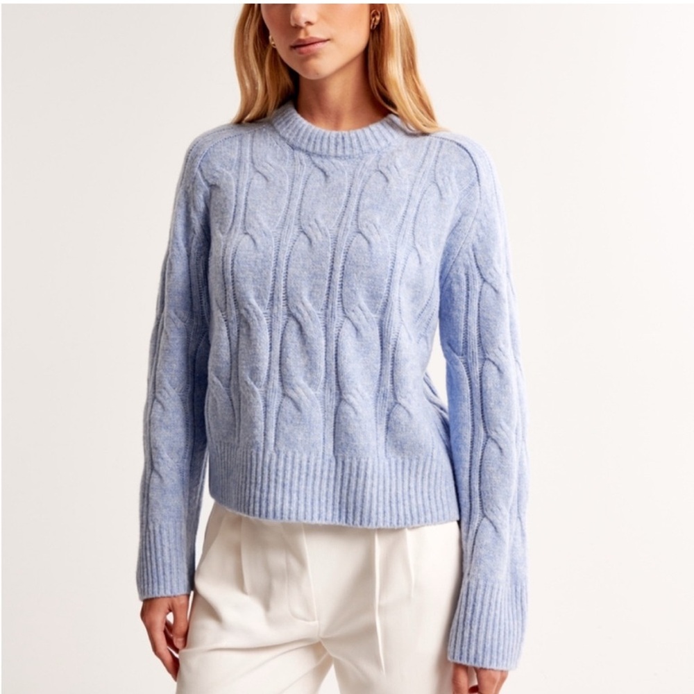 Abercrombie & Fitch The A & F Madeline Cable Crew Knit Sweater